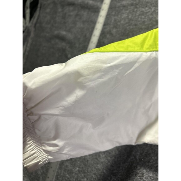 Nike Windbreaker Jacket Mens Large Blue White Full Zip Spell Out Swoosh Neon - Picture 7 of 10